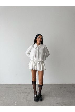 لباس سفید زنانه بافتنی Diemmood - کد 860999845