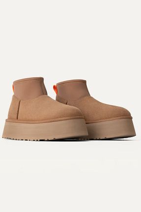 بوت / نیم بوت قهوه ای زنانه پاشنه نازک UGG - کد 857621218