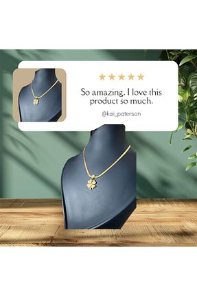 گردنبند استیل ( فولاد ) طلائی زنانه استیل (فولاد) BELLİNA - کد 866703671