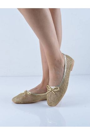 بابت طلائی زنانه چرم مصنوعی Şanslı Ayakkabıcılık - کد 866725139