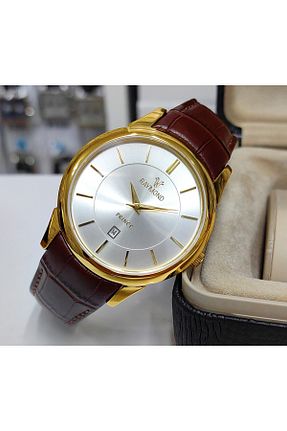 ساعت مچی طلائی مردانه 42 میلی متر Raymond - کد 866714952