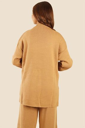 ست بالاتنه و پائین تنه قهوه ای زنانه تریکو İNSUEL - کد 858205196