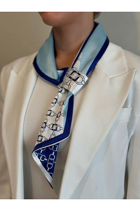 دستمال گردن سفید زنانه پلی استر ElevaGlam - کد 867224437