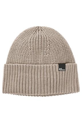 کلاه پشمی بژ زنانه Polar Jack Wolfskin - کد 866947568