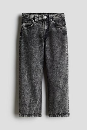 شلوار جین طوسی مردانه پاچه لوله تفنگی H&M - کد 866741328