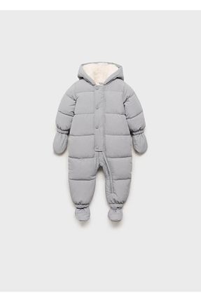 پالتو پشمی طوسی بچه گانه رگولار MANGO Baby - کد 866953911