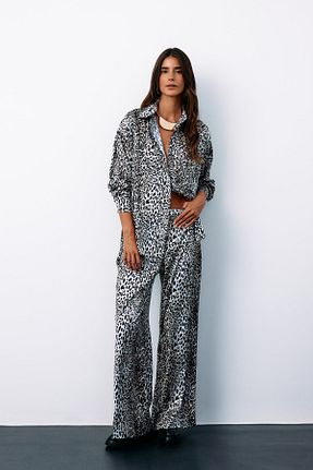 شلوار نباتی زنانه ساتن Sateen - کد 866733619