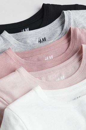 تیشرت رنگی بچه گانه یقه دوچرخه H&M - کد 866954979