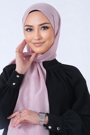 شال صورتی زنانه پنبه پلی استر HAREM SCARF - کد 809180029