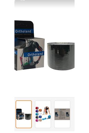 باند ورزشکار مشکی Ortholand - کد 866962475