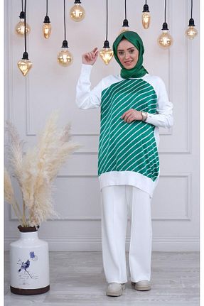 تونیک حجاب نباتی زنانه پنبه ای Invee - کد 866833899