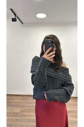 پلیور طوسی زنانه ساده Gonca İzmit - کد 866826922