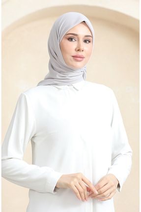 روسری طوسی پلی استر sefamerve - کد 866905248