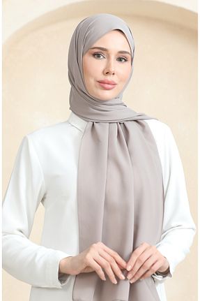 روسری طوسی کرپ sefamerve - کد 866905173
