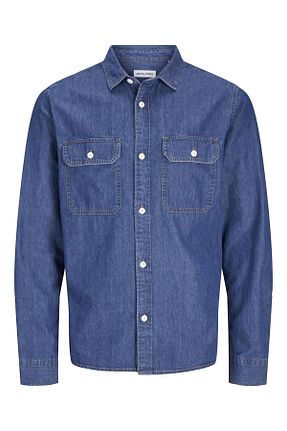 پیراهن آبی مردانه رگولار Jack & Jones - کد 866916858