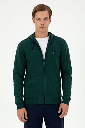 سوئیشرت سبز مردانه ساده U.S. Polo Assn. - کد 866958862