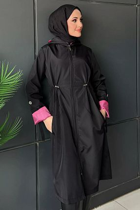 ترنچکت حجاب مشکی زنانه Julude - کد 866970492