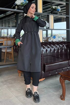 ترنچکت حجاب مشکی زنانه Julude - کد 866970594