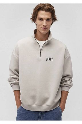 سوئیشرت طوسی مردانه ساده Mavi - کد 864139194