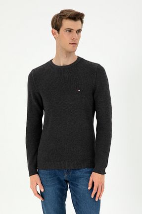 پلیور طوسی مردانه ساده U.S. Polo Assn. - کد 866962302