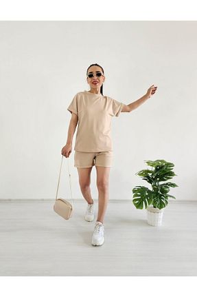 ست بالاتنه و پائین تنه قهوه ای زنانه بافتنی Altı Üstü Butik - کد 866990541