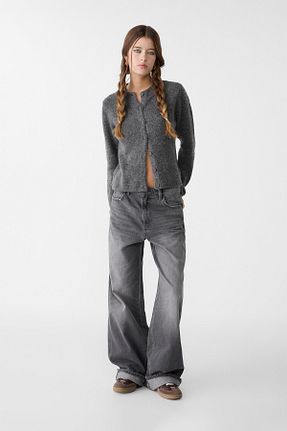 رویه طوسی زنانه اکریلیک Stradivarius - کد 866979109