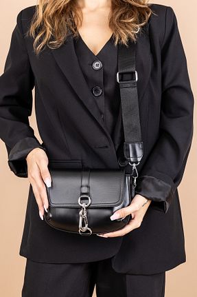 کیف پستچی مشکی زنانه چرم مصنوعی Getcho - کد 866987892