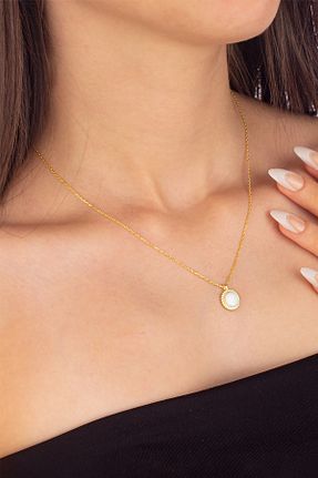 گردنبند نقره طلائی زنانه 925 عیار Else Silver - کد 866668757