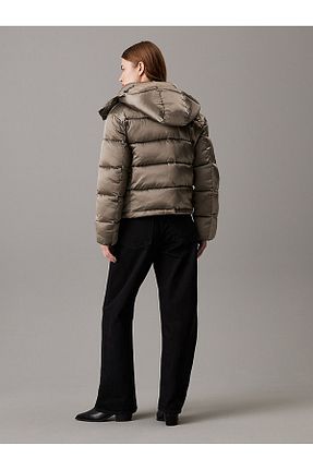 کاپشن قهوه ای زنانه رگولار Calvin Klein - کد 855234037