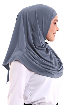 روسری طوسی پنبه پلی استر ihvanonline - کد 852510629