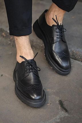 کفش کژوال مشکی مردانه چرم خالص Sail Lakers - کد 827147509