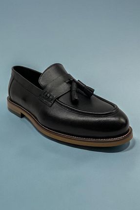 کفش کژوال مشکی مردانه چرم خالص eforia - کد 837779737