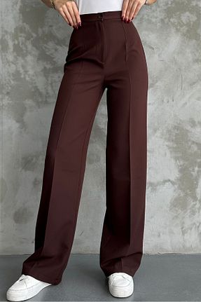 شلوار قهوه ای زنانه بافتنی macharel jeans - کد 867031417