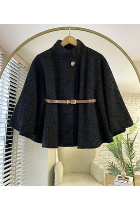 پانچو مشکی زنانه کشمیر ensade - کد 867215697