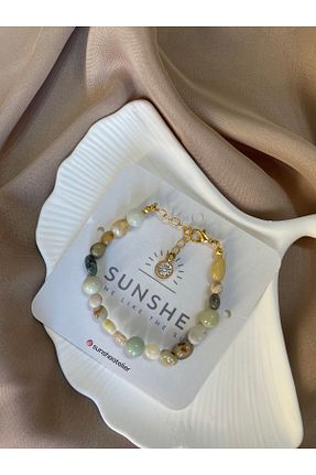 دستبند جواهر سبز زنانه سنگ طبیعی Sunshe Atelier - کد 867026640