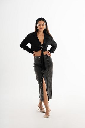 دامن طوسی زنانه لیکرا BsY boutique - کد 867050982