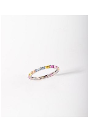 انگشتر نقره سفید زنانه زیرکن Marshmello Silver & Jewelry - کد 737903965
