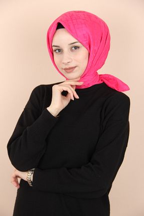 روسری صورتی پنبه ای QUAJ - کد 867053481