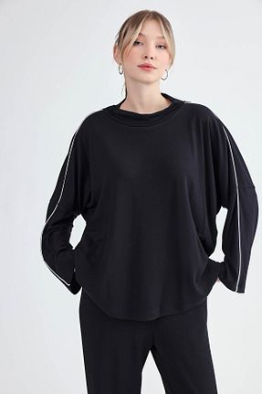 بلوز مشکی زنانه ساده Vitrin - کد 867075055