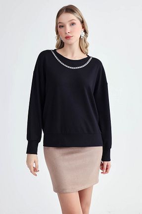 بلوز مشکی زنانه ساده Vitrin - کد 867075557