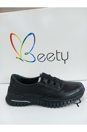 کفش کژوال مشکی زنانه چرم خالص Beety - کد 867068185