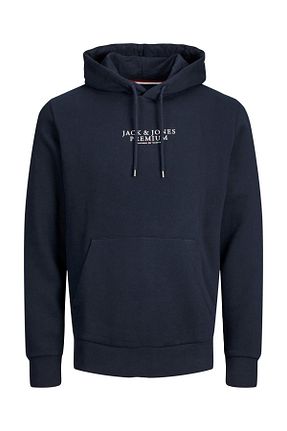 سوئیشرت سرمه ای مردانه ساده Jack & Jones - کد 330084403