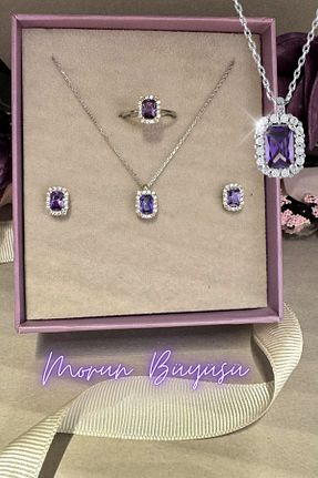 ست طلا بنفش زنانه زیرکن Hepimitu - کد 177561496