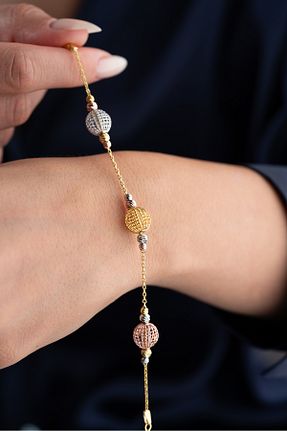دستبند نقره طلائی زنانه 925 عیار Silvano Jewelry - کد 867097969