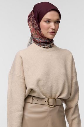 روسری زرد پنبه ای Qef - کد 867083055