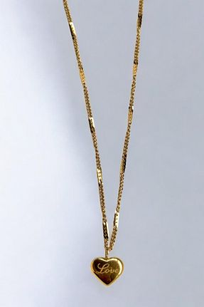 گردنبند استیل ( فولاد ) طلائی زنانه استیل (فولاد) MUTENA - کد 867097574
