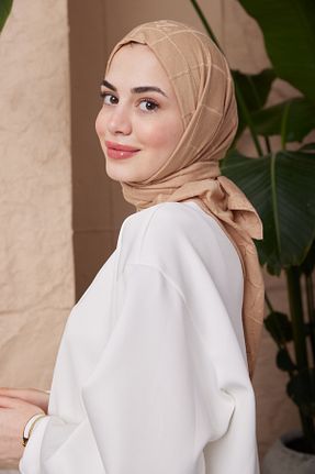 روسری قهوه ای 100 x 100 19V69 ITALIA - کد 867082610