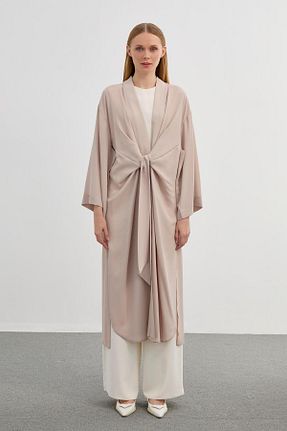 کلاه و ابایا طوسی زنانه پلی استر Zühre - کد 823664895