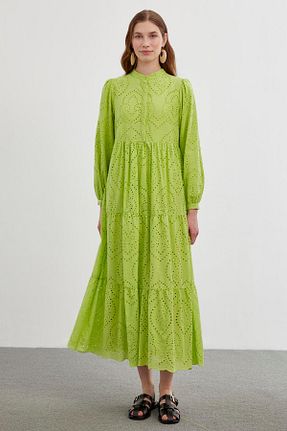 لباس حجاب سبز زنانه رگولار Zühre - کد 813468998