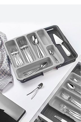 جای قاشق طوسی پلاستیک Zengin Çarşım - کد 867105551